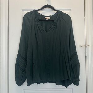 Knox Rose XL Teal Tunic Style Blouse